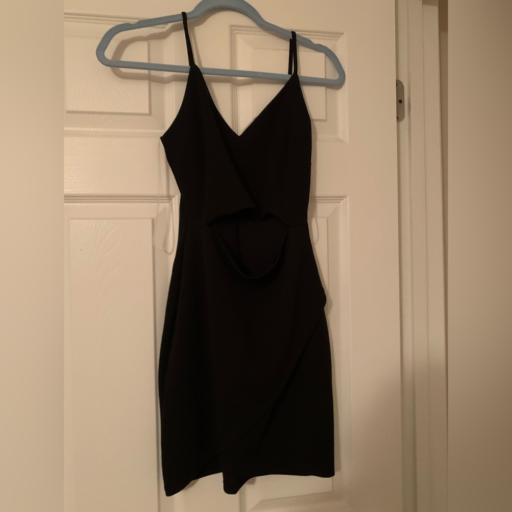 Black mini dress